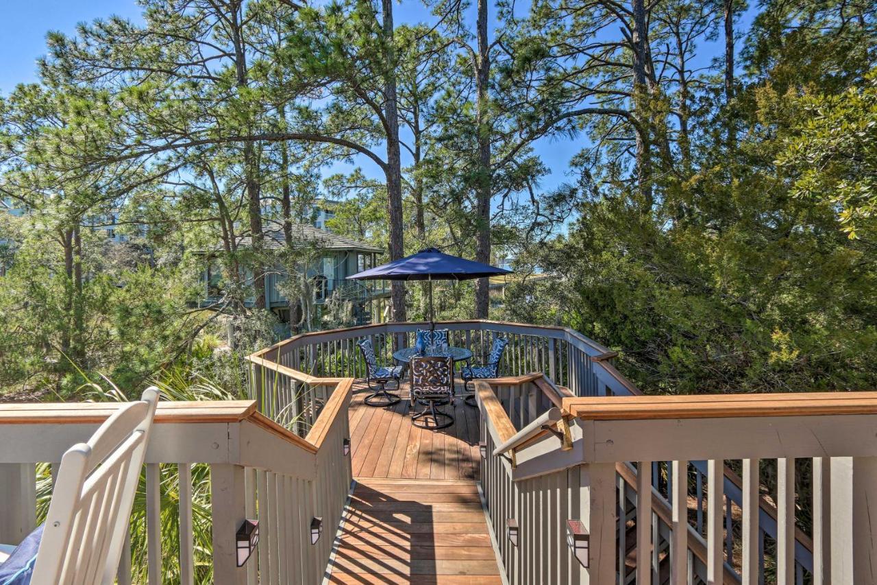 Вилла Airy Treehouse With Bikes Walk To Harbour Town! Хилтон-Хед-Айленд Экстерьер фото