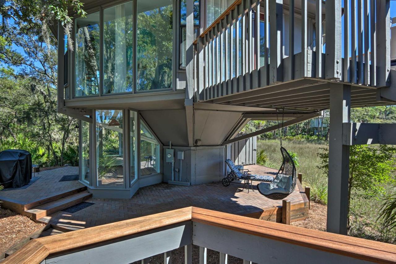 Вилла Airy Treehouse With Bikes Walk To Harbour Town! Хилтон-Хед-Айленд Экстерьер фото