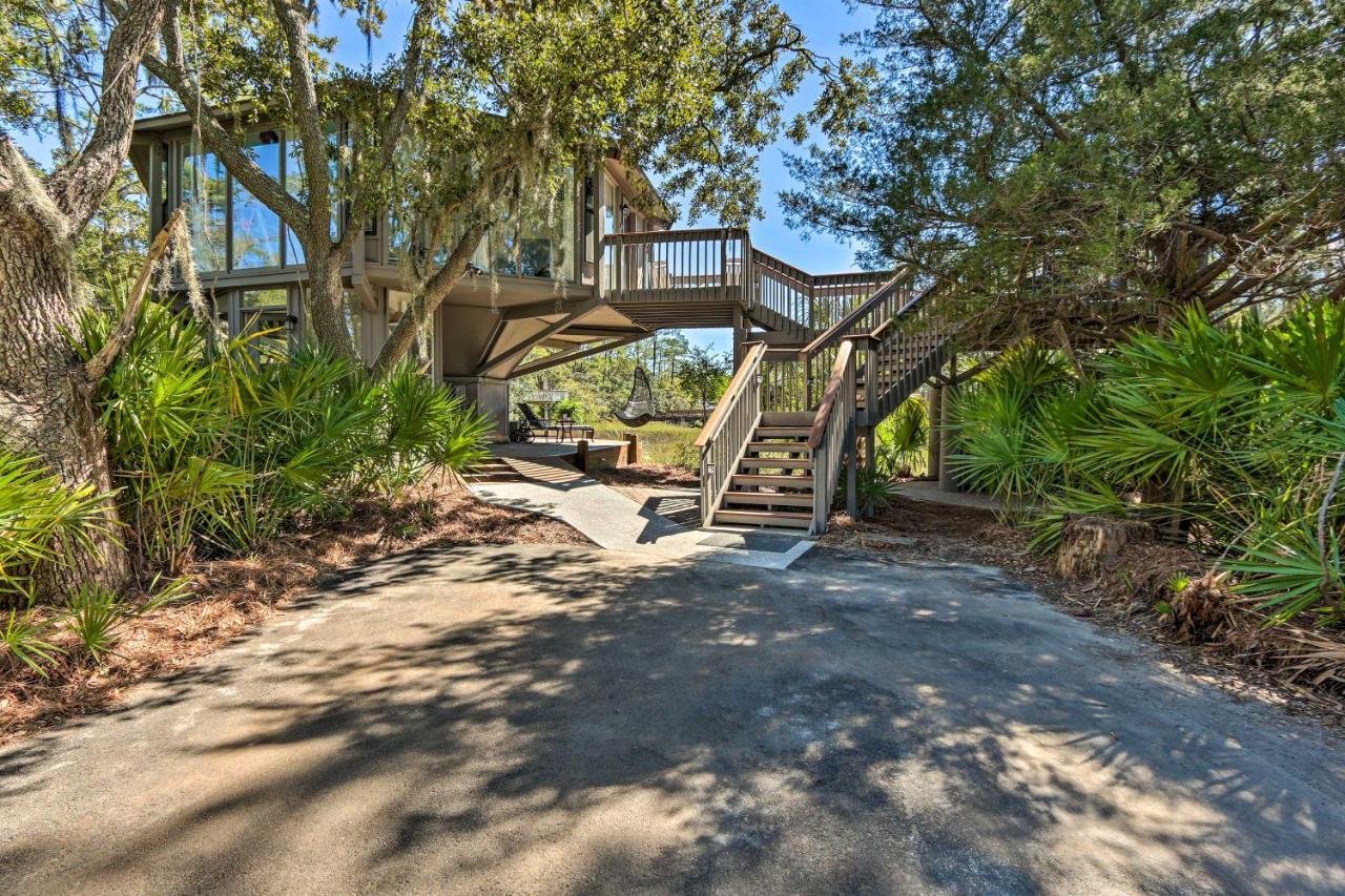 Вилла Airy Treehouse With Bikes Walk To Harbour Town! Хилтон-Хед-Айленд Экстерьер фото